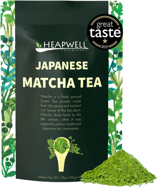 Japanese Matcha Green Tea Powder, 50G (50 Serving) | Premium Grade | Sourced from Shizuoka, Japan